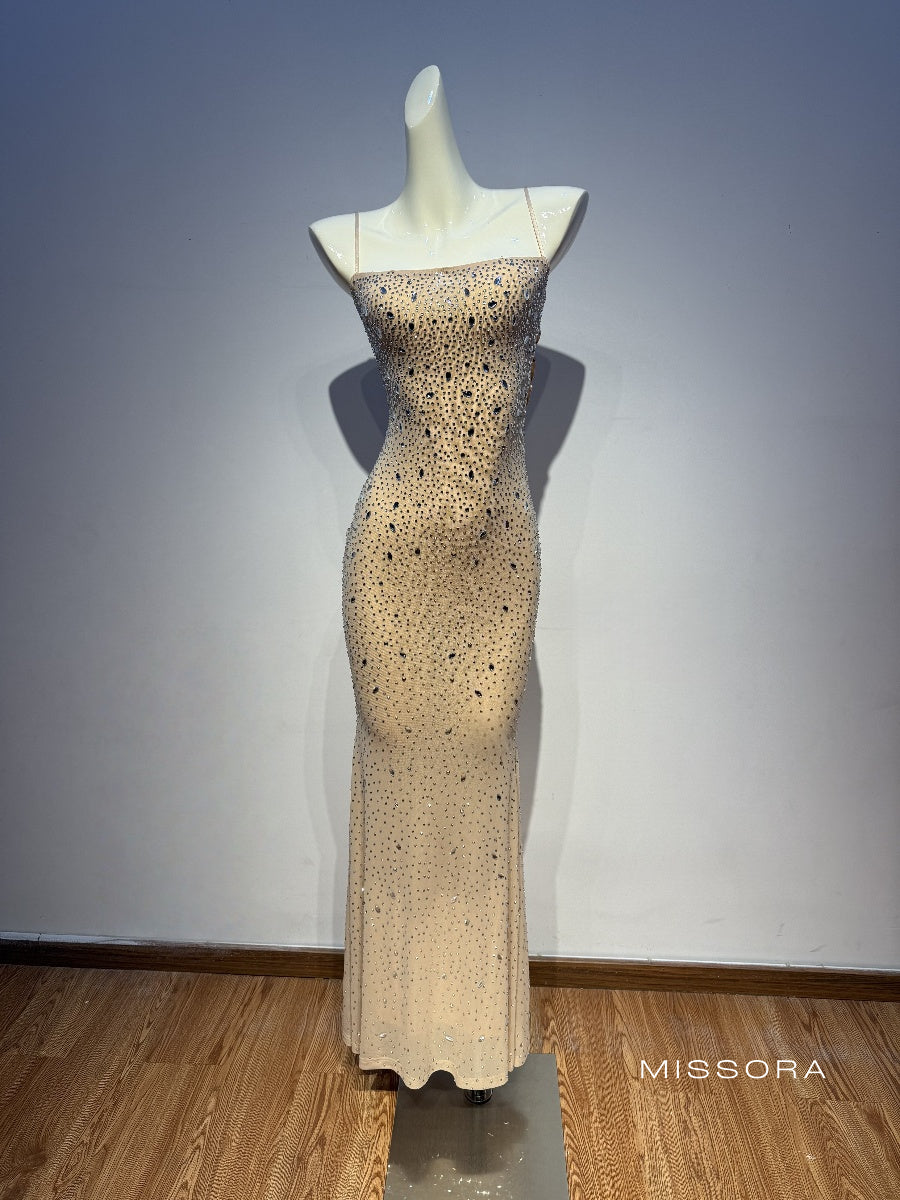 Corie Askılı Rhinestone Elbise [ZUMOWAK3]