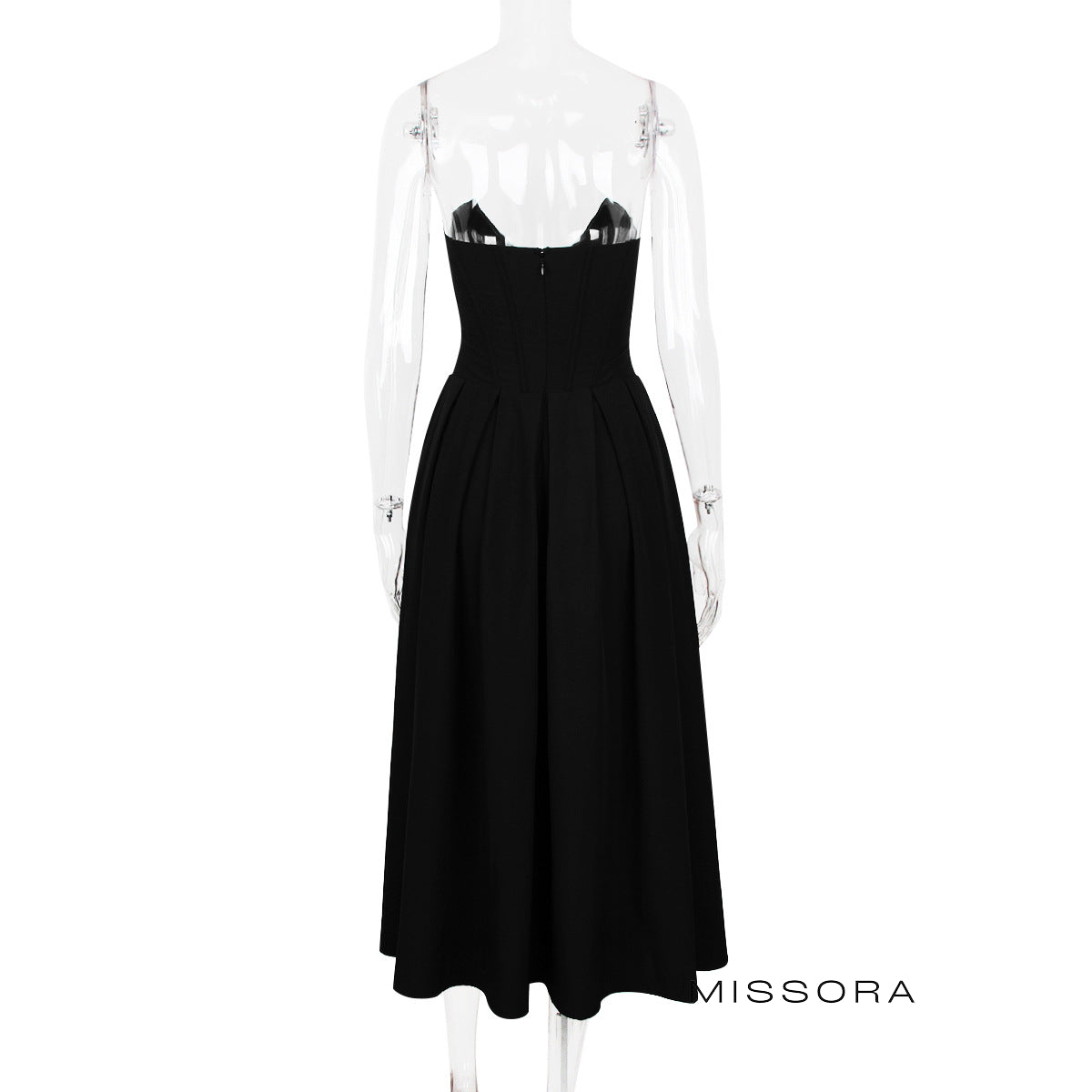 Cosette Askısız Korseli Maksi Elbise [7IY935MR]