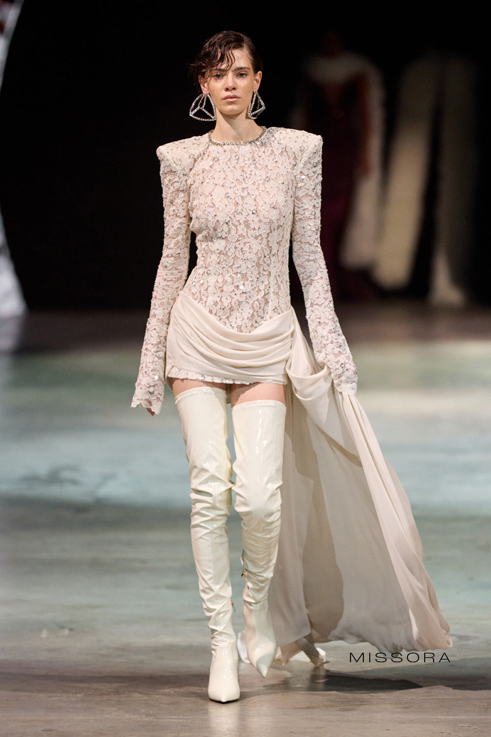 Missora Dalyla Pul Payetli Dantel Mini Elbise | Z0002FD-4 | Z0002FD-1 | Z0002FD-2 | Z0002FD-3