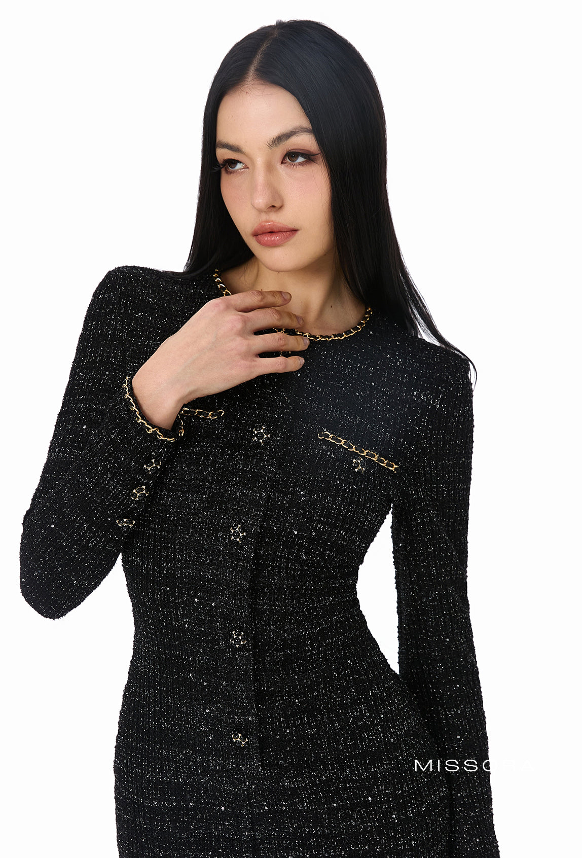 Darla Işıltılı Chanel Mini Elbise [ULYNQXGN]