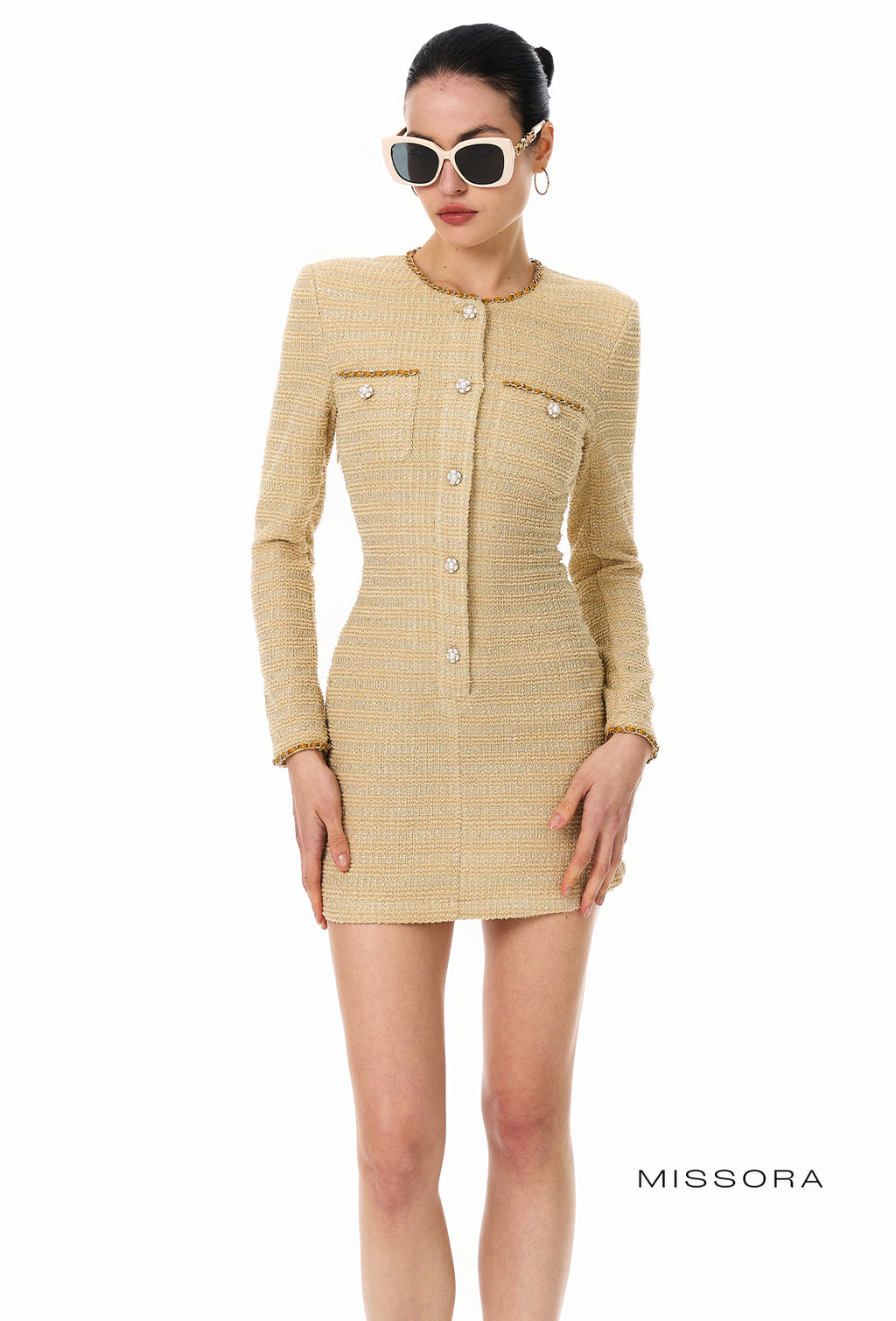 Darla Işıltılı Chanel Mini Elbise [81A64D6P]