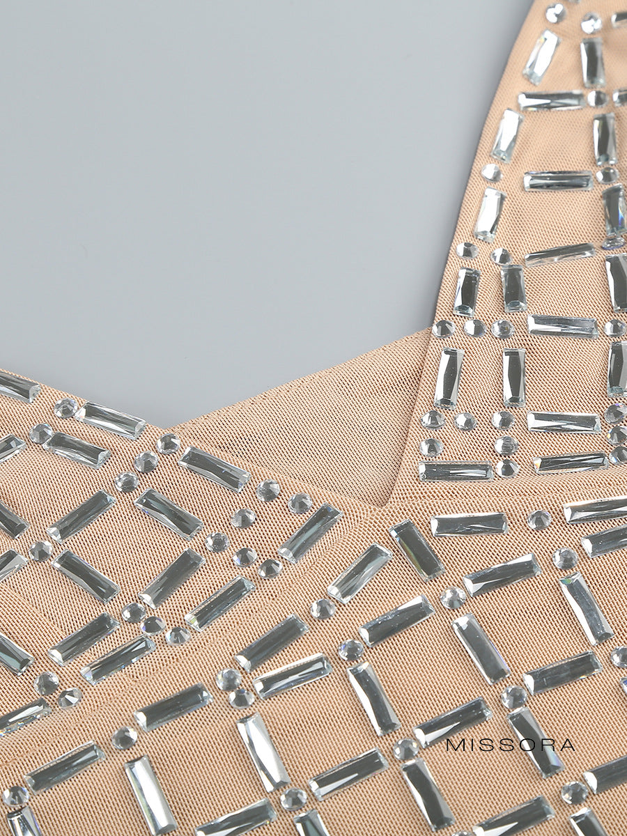 Deasia Taşlı Askılı Mini Elbise [9TQE7ODP]