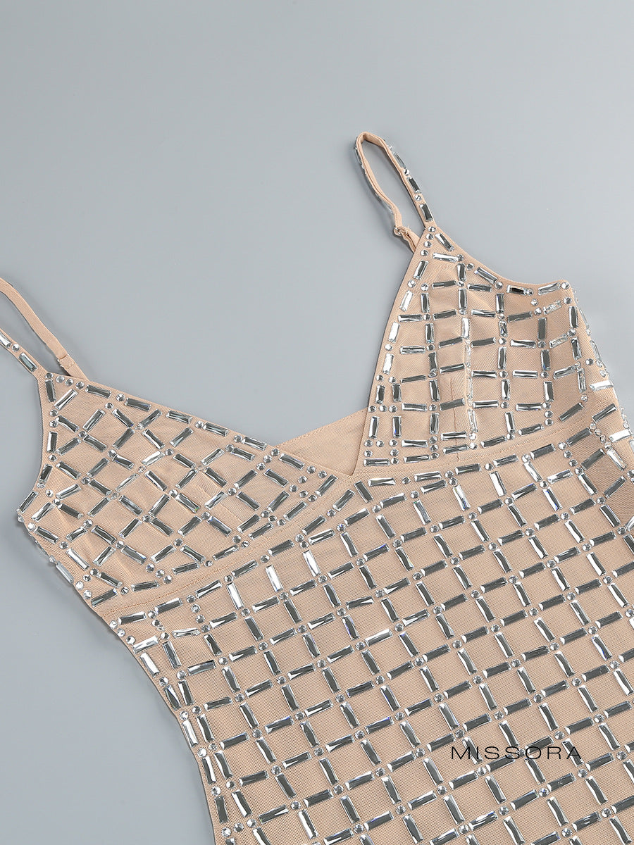 Deasia Taşlı Askılı Mini Elbise [60QUNA0V]