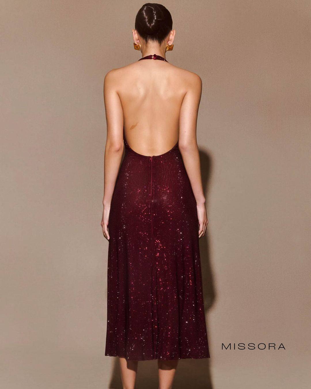 Deeksha Işıltılı Midi Elbise [J6QL8MKU]