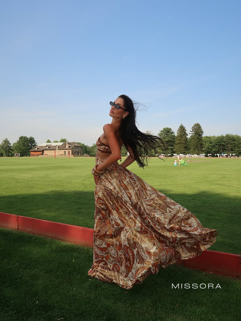 Defne Güllü Halter Maksi Elbise [HFQST50L]