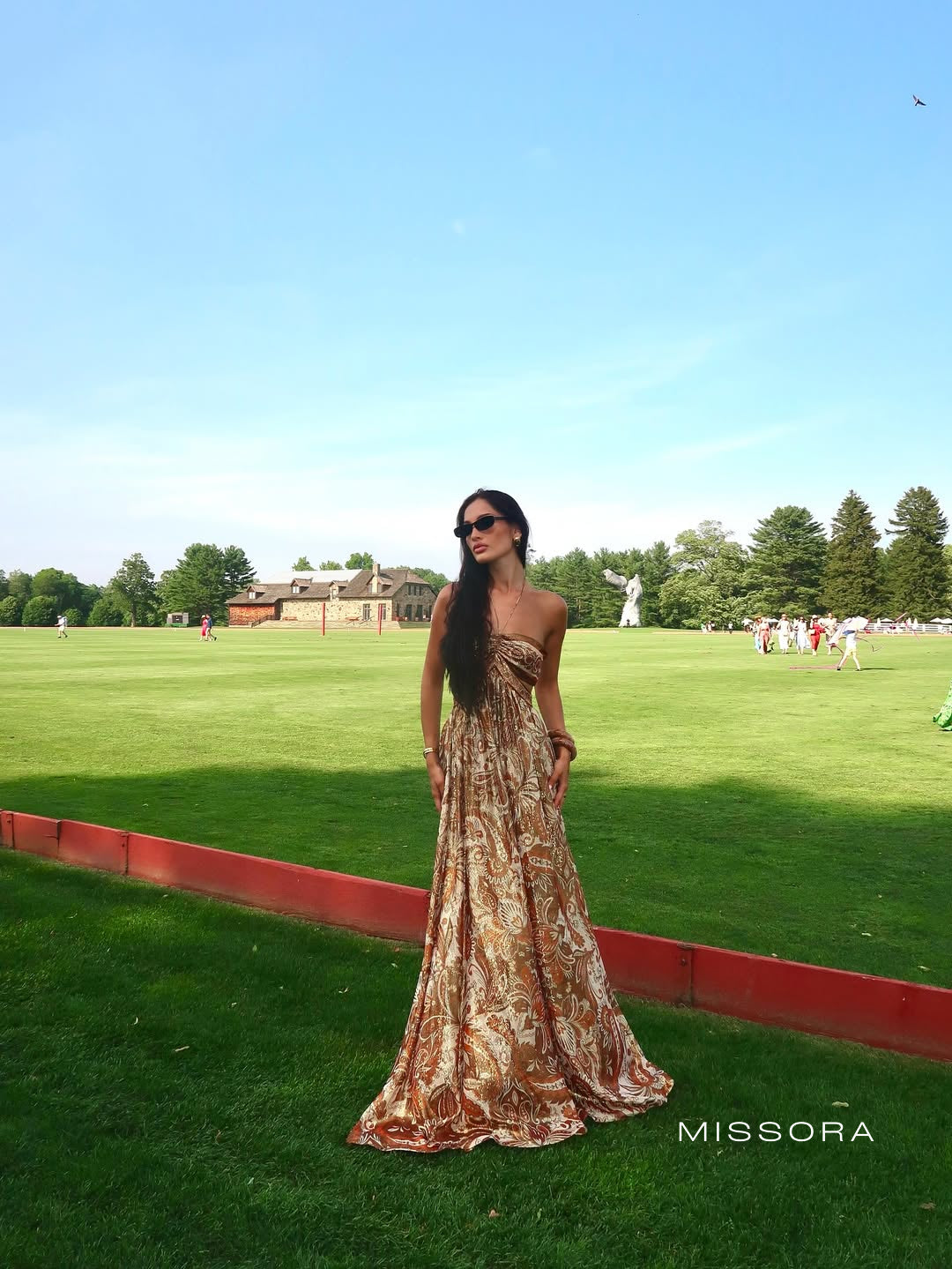 Defne Güllü Halter Maksi Elbise [UDX11PSP]