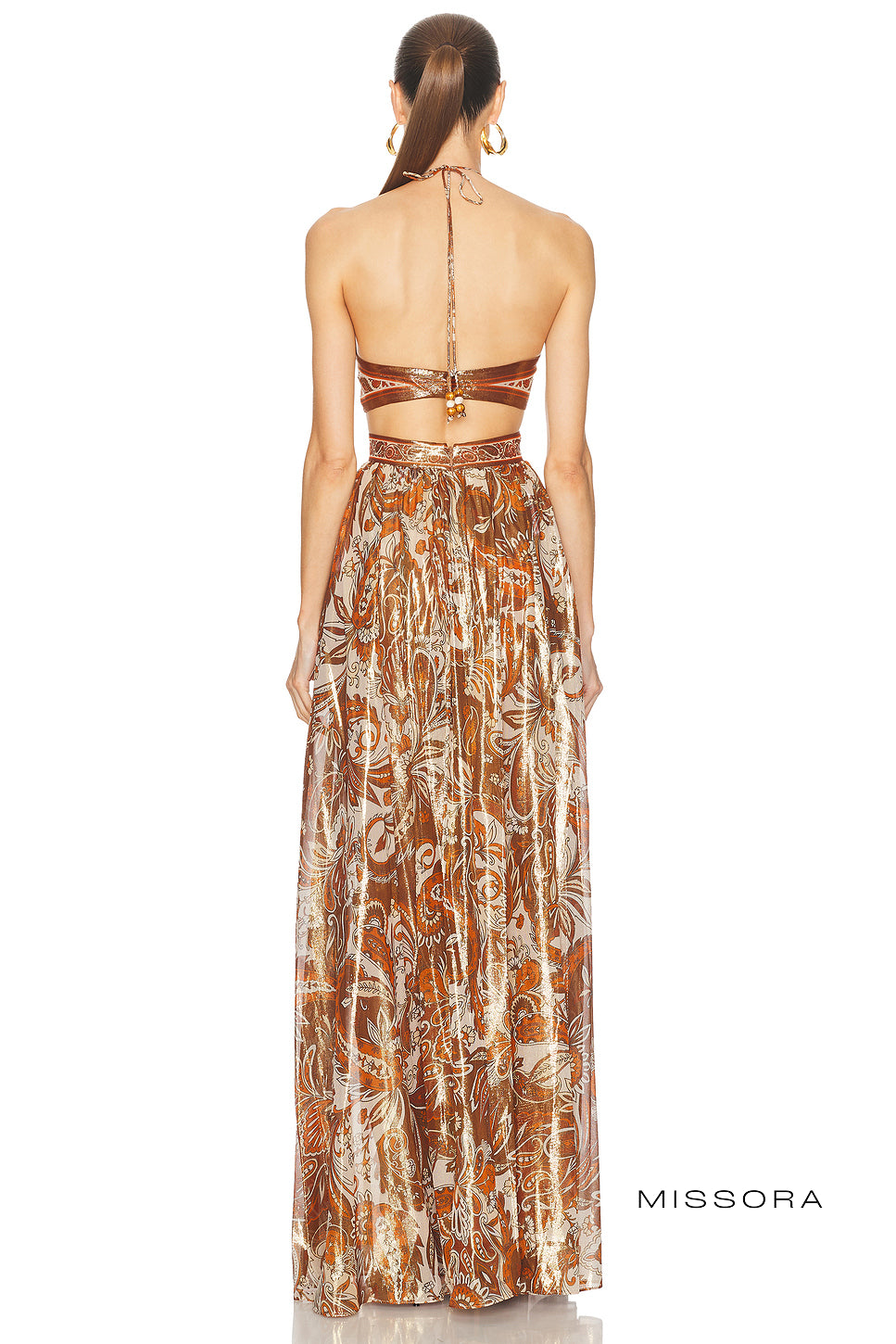 Defne Güllü Halter Maksi Elbise [Q3USVGA3]