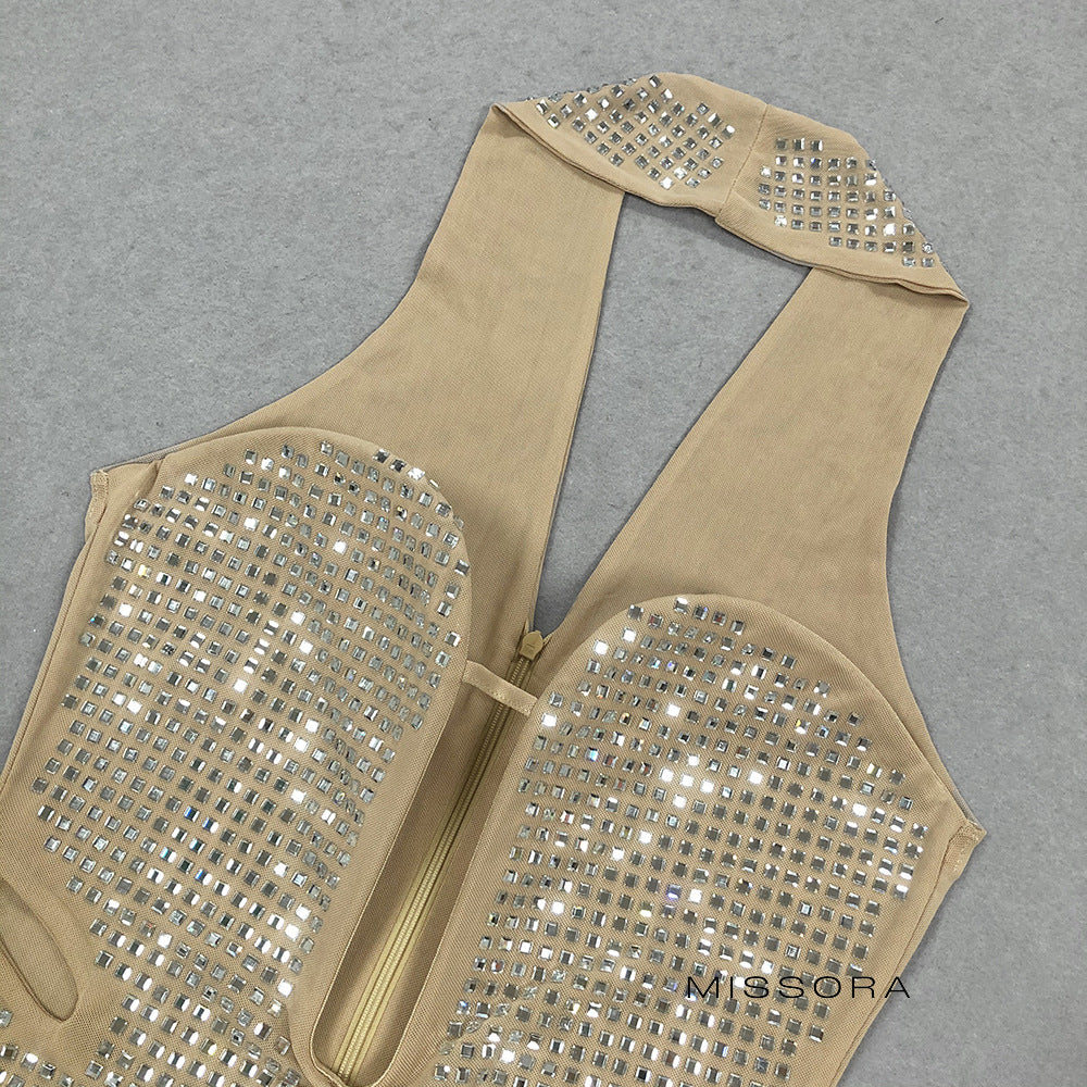 Eden Halter Işıltılı Maksi Elbise [WQJXLBCL]