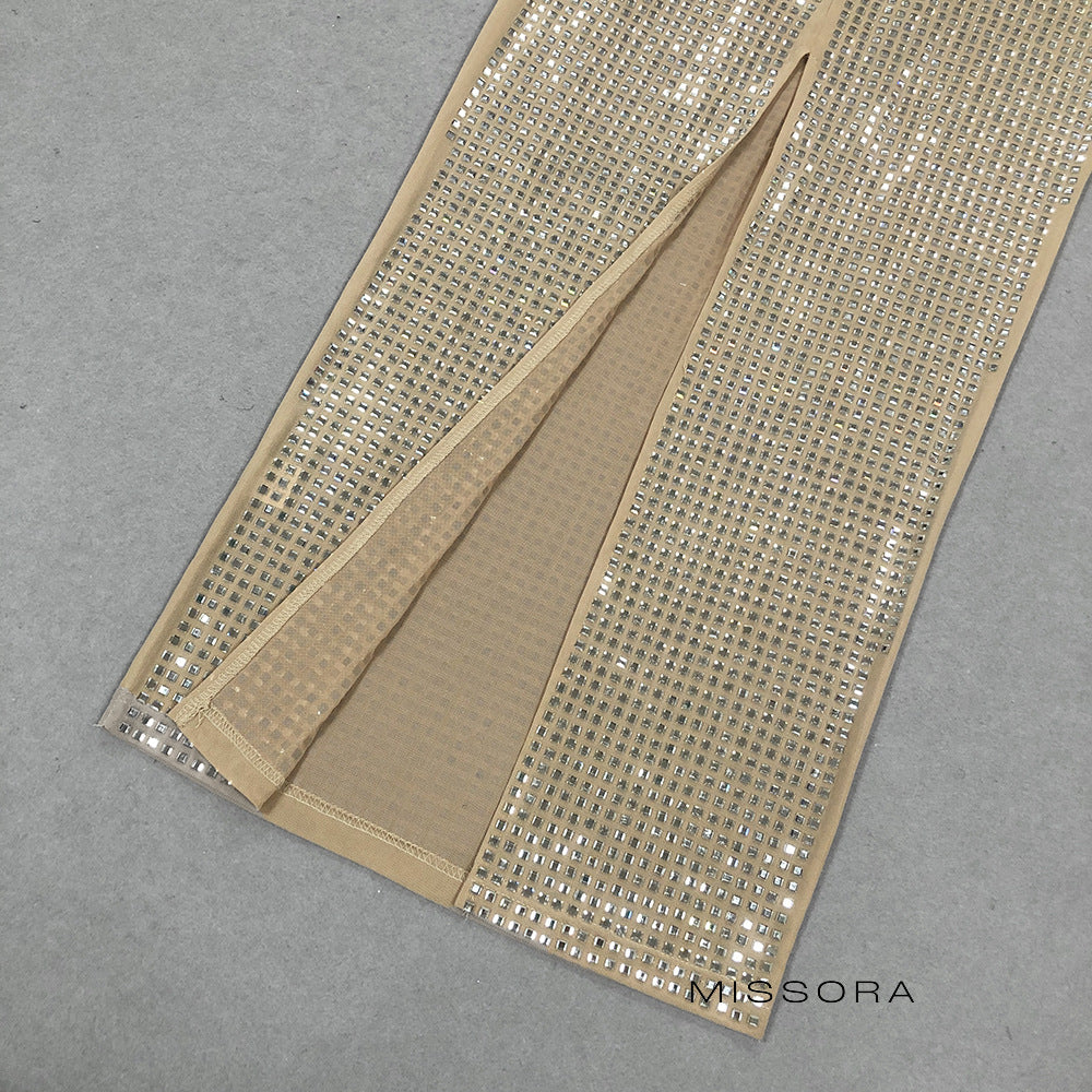 Eden Halter Işıltılı Maksi Elbise [4ZA9RY08]