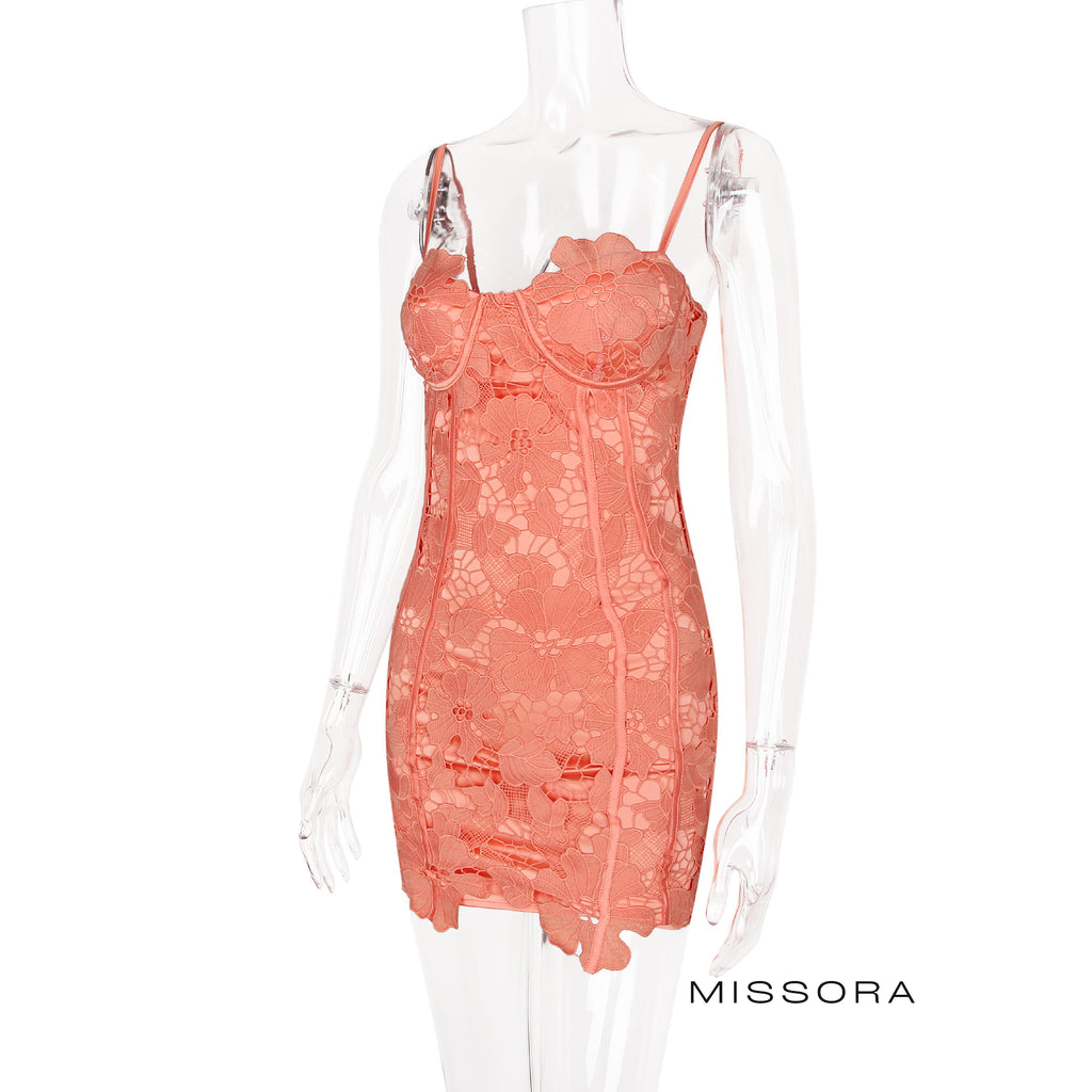 Elayne Dantelli Mini Elbise [IKNYUHV6]