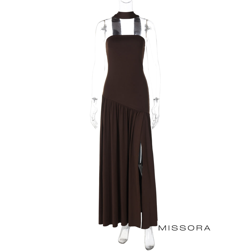 Embrie Askısız Yırtmaçlı Elbise [9GZHPBVE]