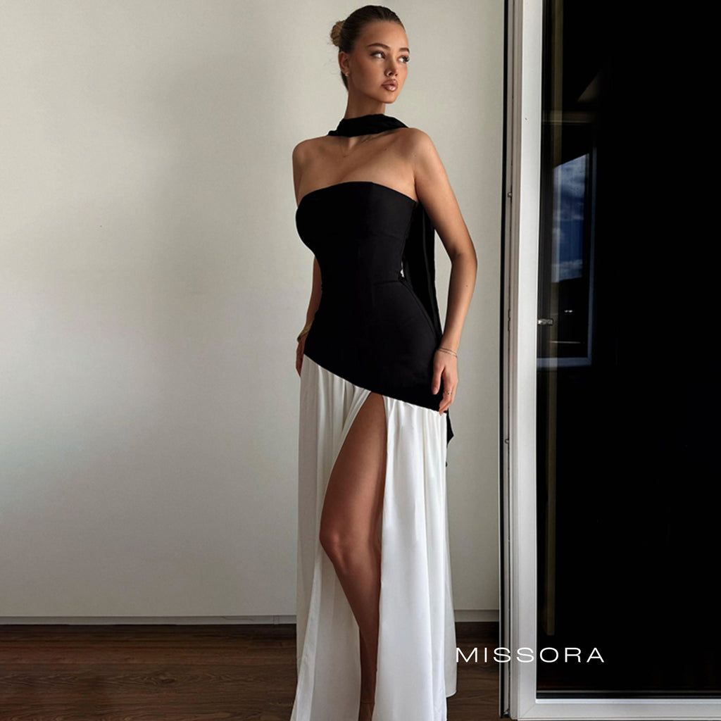 Embrie Askısız Yırtmaçlı Elbise [KFKLMRTE]