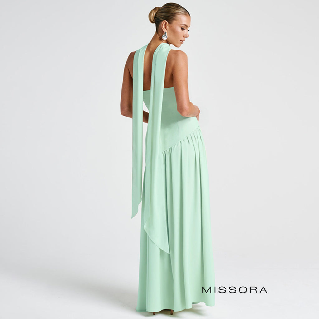 Embrie Askısız Yırtmaçlı Elbise [H544I117]