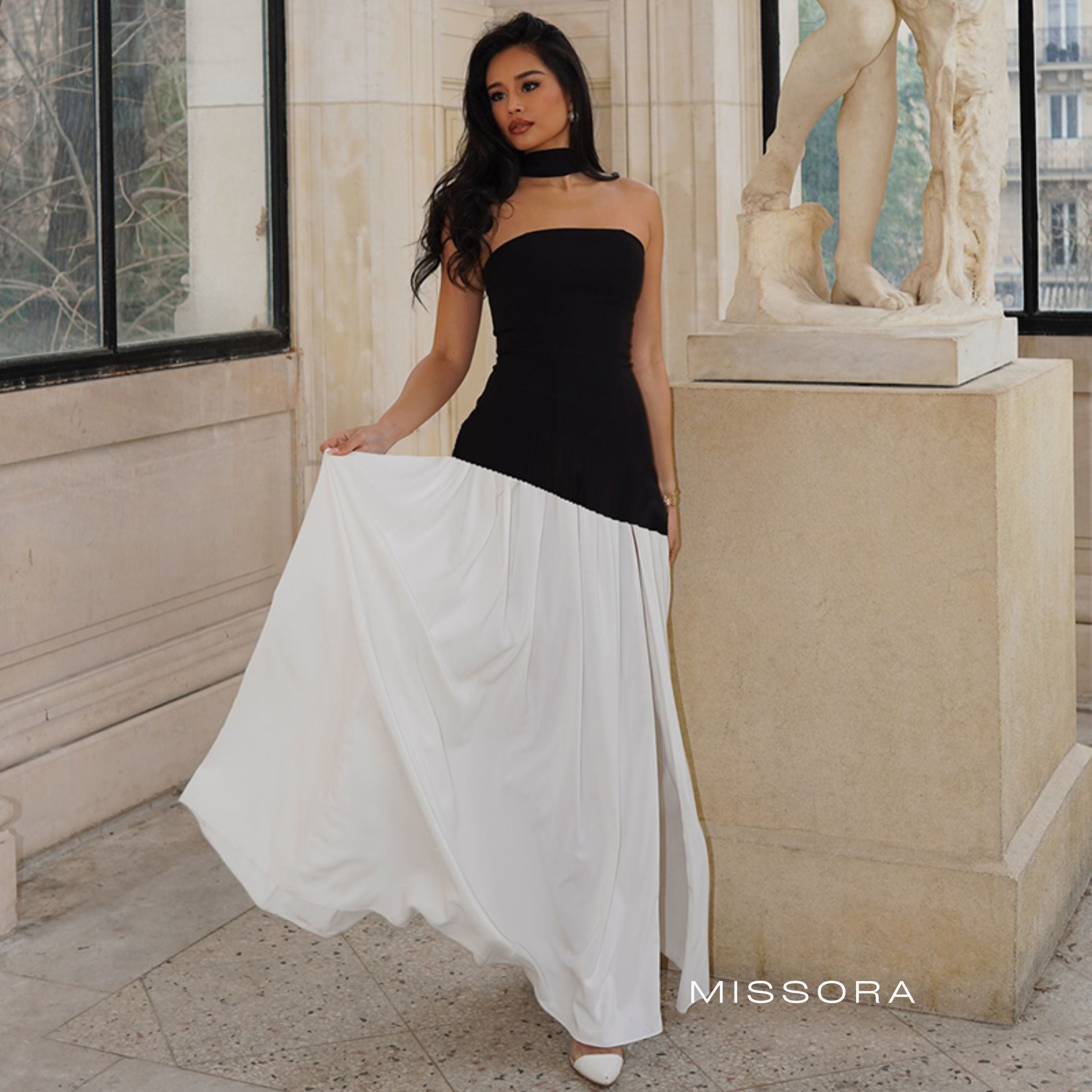 Embrie Askısız Yırtmaçlı Elbise [AZ9WPBFB]