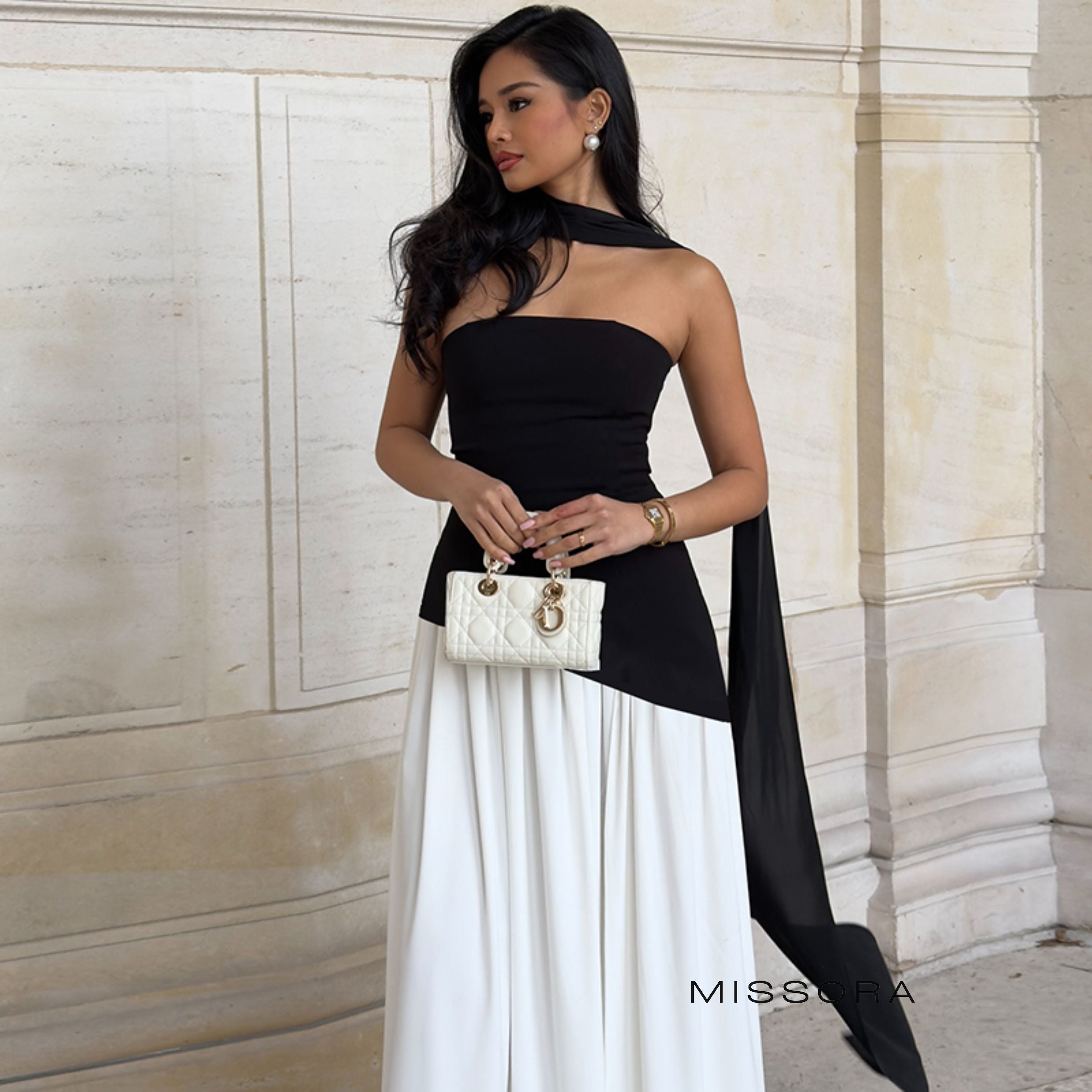 Embrie Askısız Yırtmaçlı Elbise [50K5KAZM]