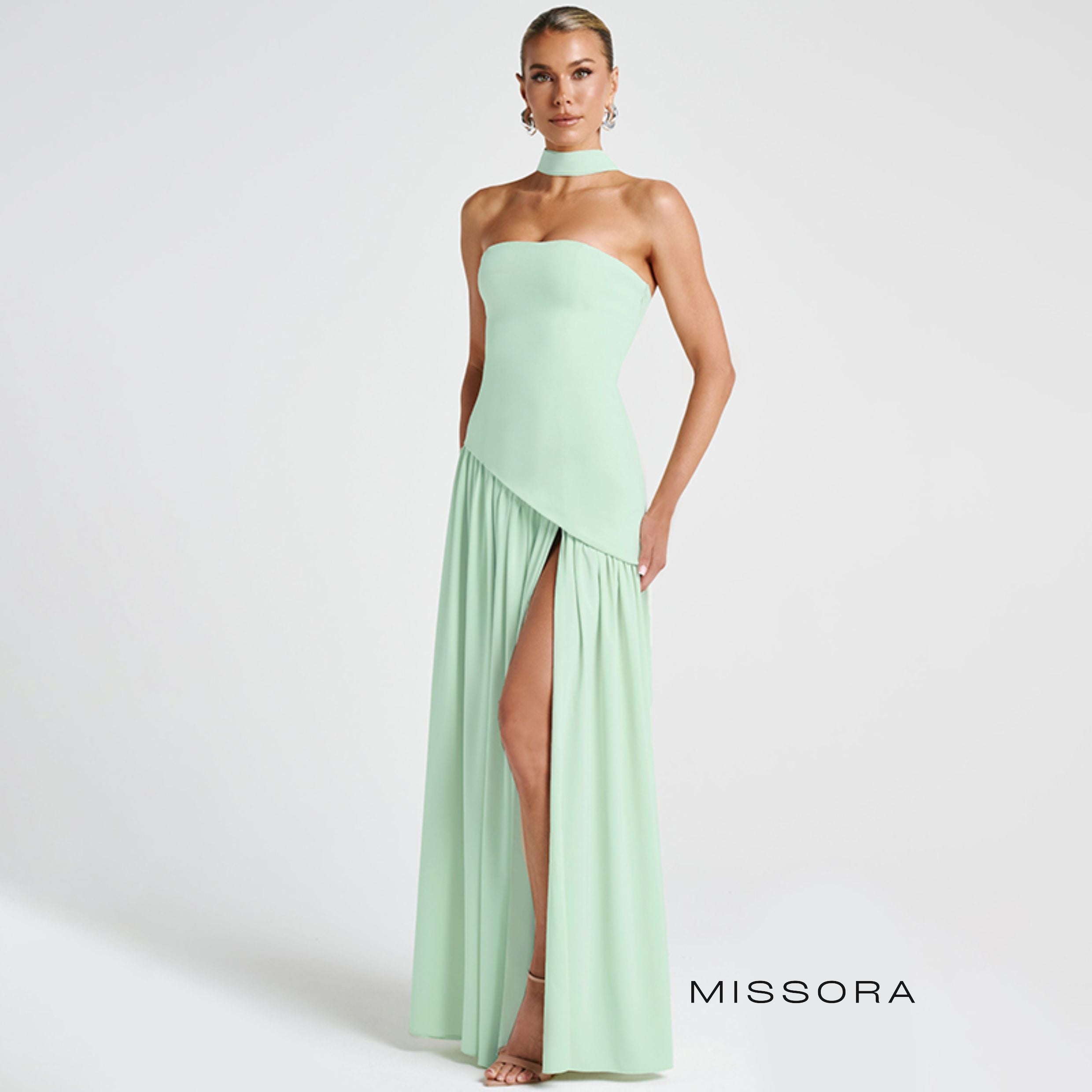 Embrie Askısız Yırtmaçlı Elbise [NP5SHKVT]