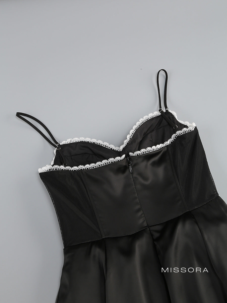 Emori Çiçekli Askılı Maksi Elbise [TWUVMBPE]