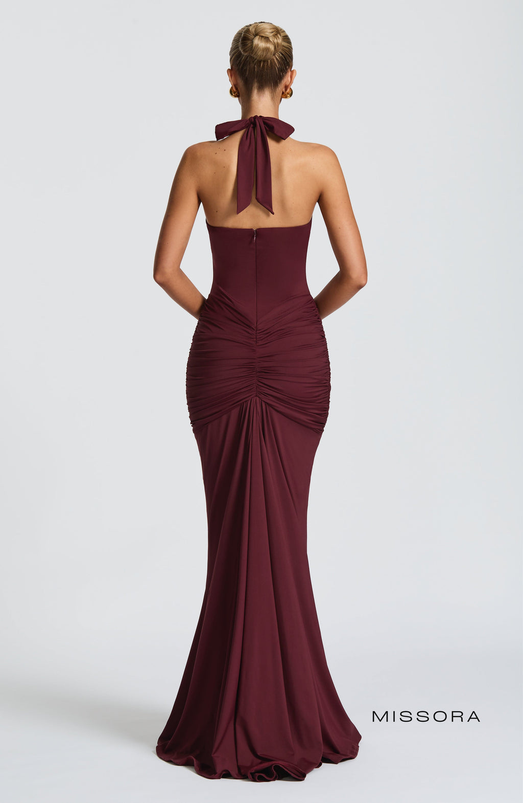 Missora Estela Draped Maxi Dress