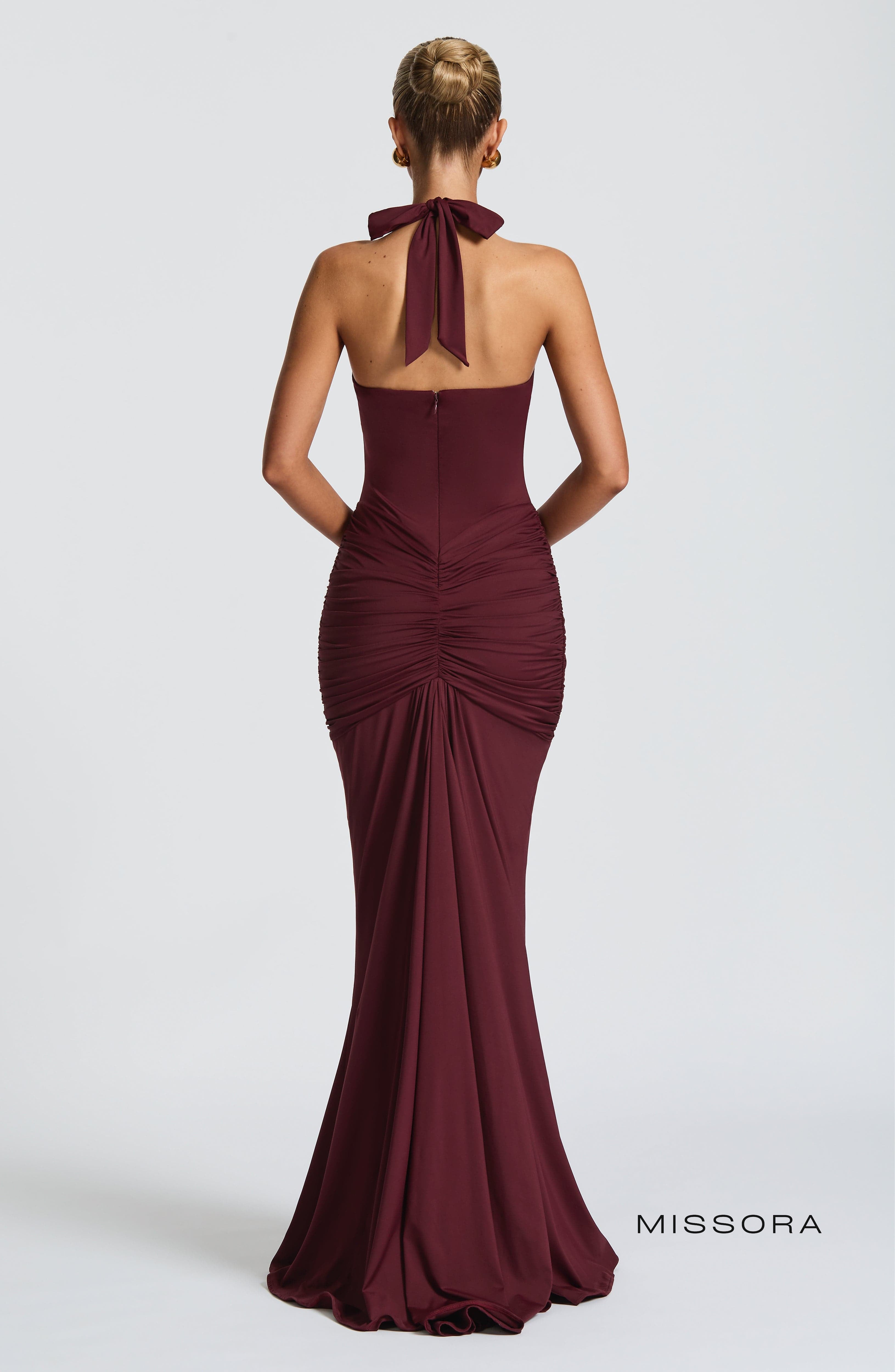 Missora Estela Draped Maxi Dress