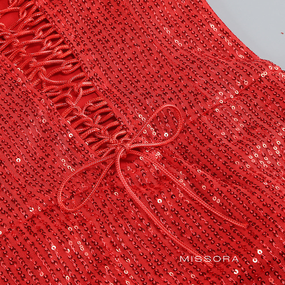 Fraidy Payetli Uzun Elbise [5HLX48JV]