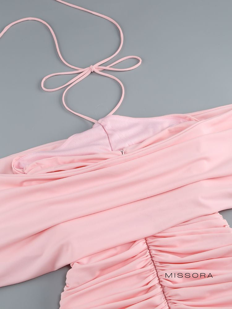 Haisley Halter Mini Elbise [CWSY544T]