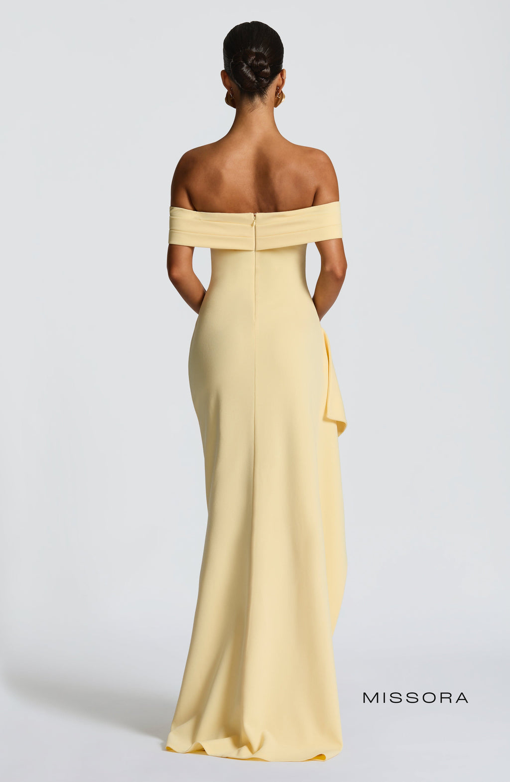 Missora Harli Pleated Bardot Maxi Dress