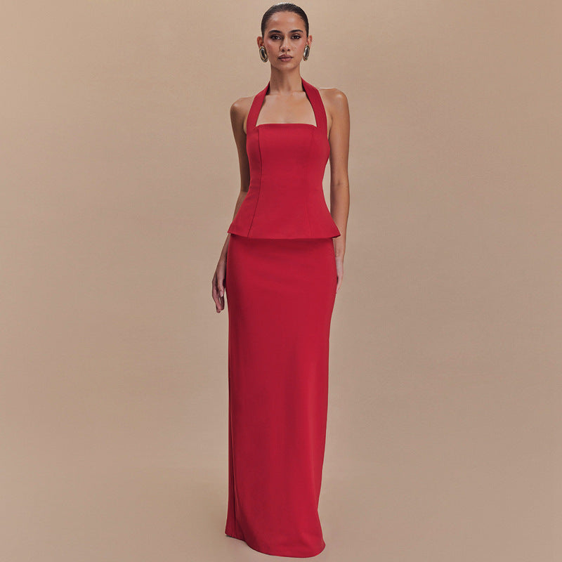 Hazelynn Halter Mini Etek Takımı [6DQD9F8F]