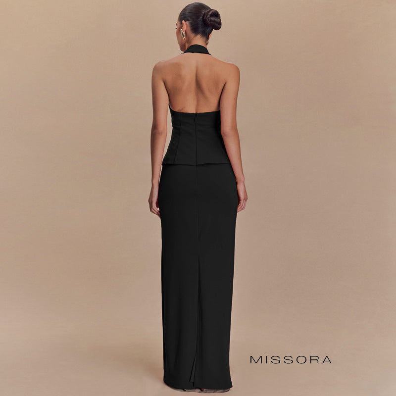 Hazelynn Halter Mini Etek Takımı [K47HWPHY]