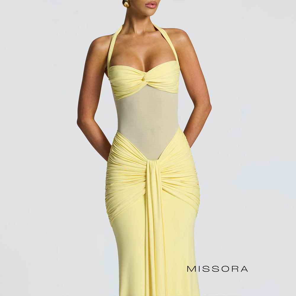 Jackie Halter Büzgülü Elbise [U3LESJSE]