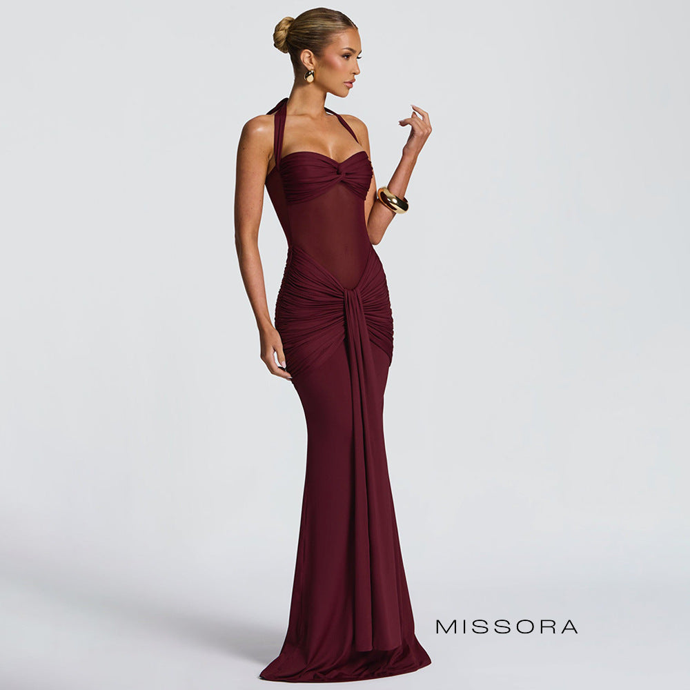 Jackie Halter Büzgülü Elbise [VXUZB25Q]