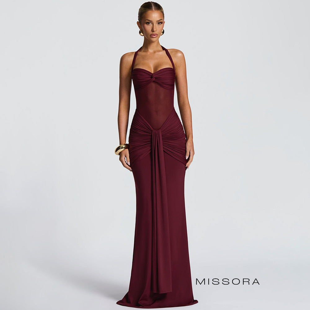 Jackie Halter Büzgülü Elbise [2FKPN0PY]