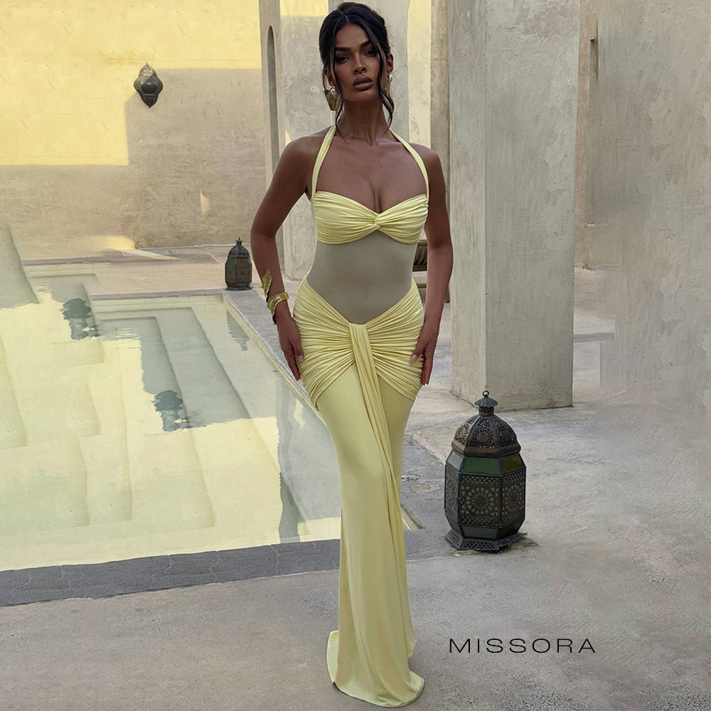 Jackie Halter Büzgülü Elbise [OO5WAYKU]