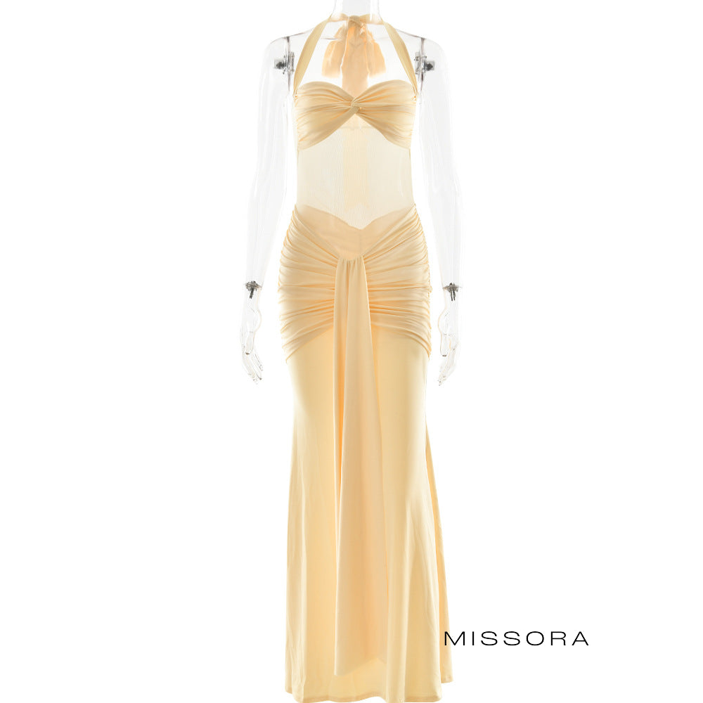 Jackie Halter Büzgülü Elbise [SX0HV77P]