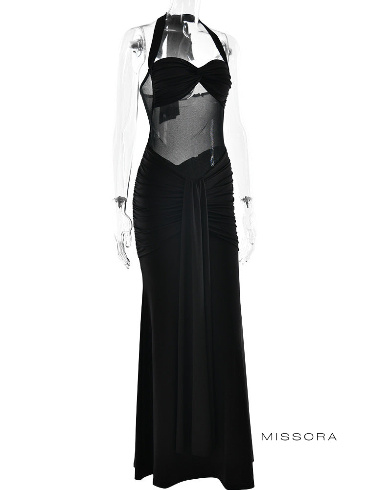 Jackie Halter Büzgülü Elbise [Q03YT9AC]