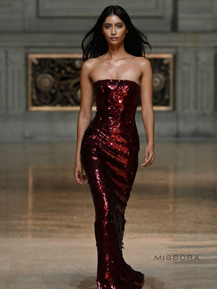 Jaclyn Straplez Payetli Elbise [FM5QQB0S]