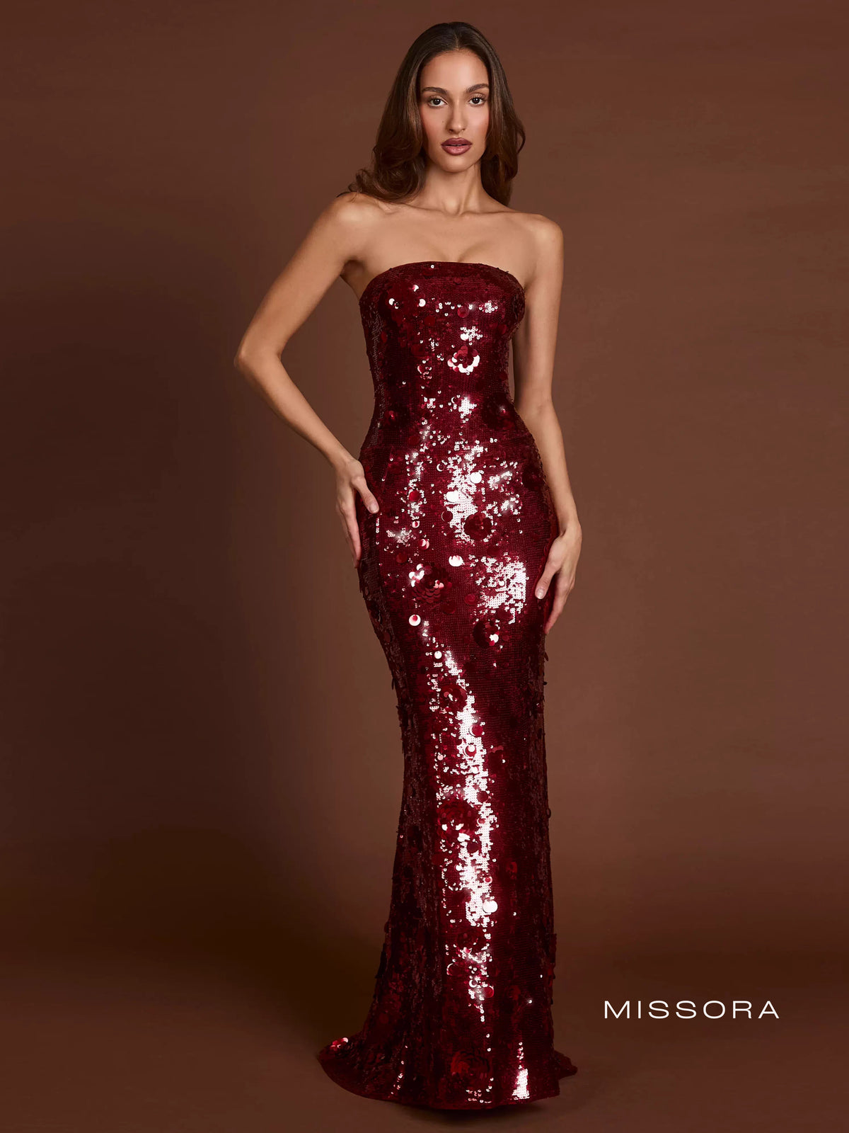 Jaclyn Straplez Payetli Elbise [AEEVKNNH]