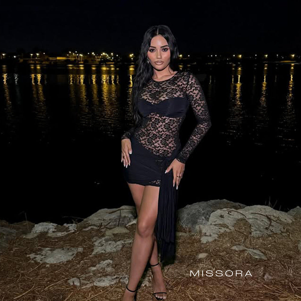 Jalaya Dantel Mini Etek Takımı [E97FK6TY]