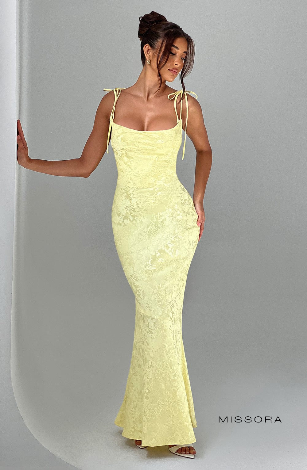 Missora Jania Floral Draped Maxi Dress