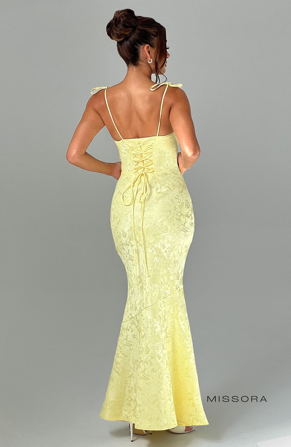 Missora Jania Floral Draped Maxi Dress