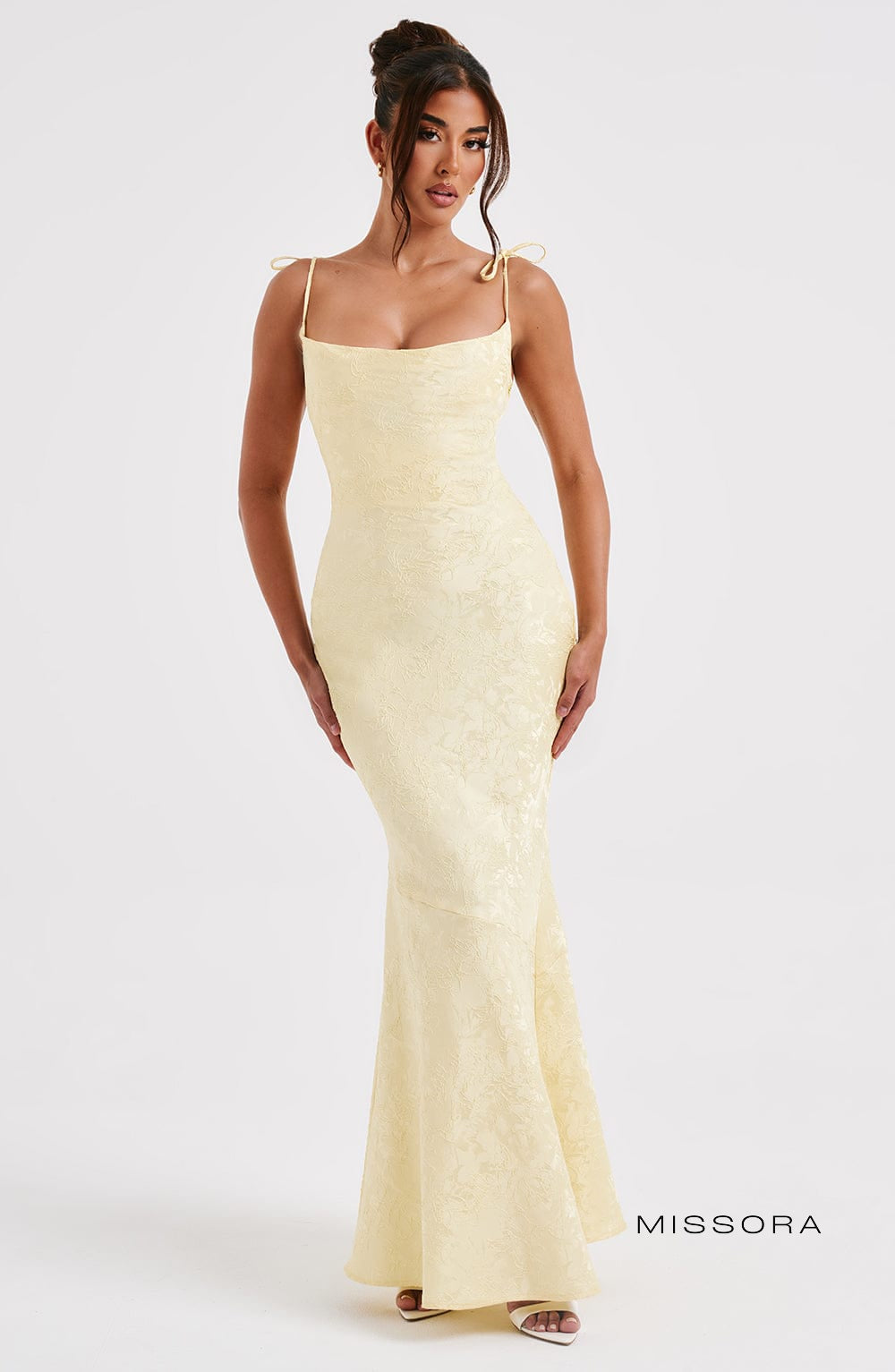 Missora Jania Floral Draped Maxi Dress