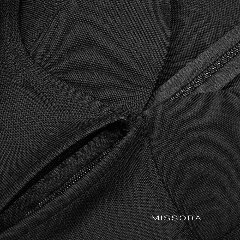 Jean Kısa Kollu Triko Mini Elbise [3DSMPZIP]