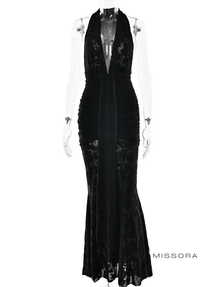 Johannah Jakar Halter Fishtail Elbise [F1DI6W1G]