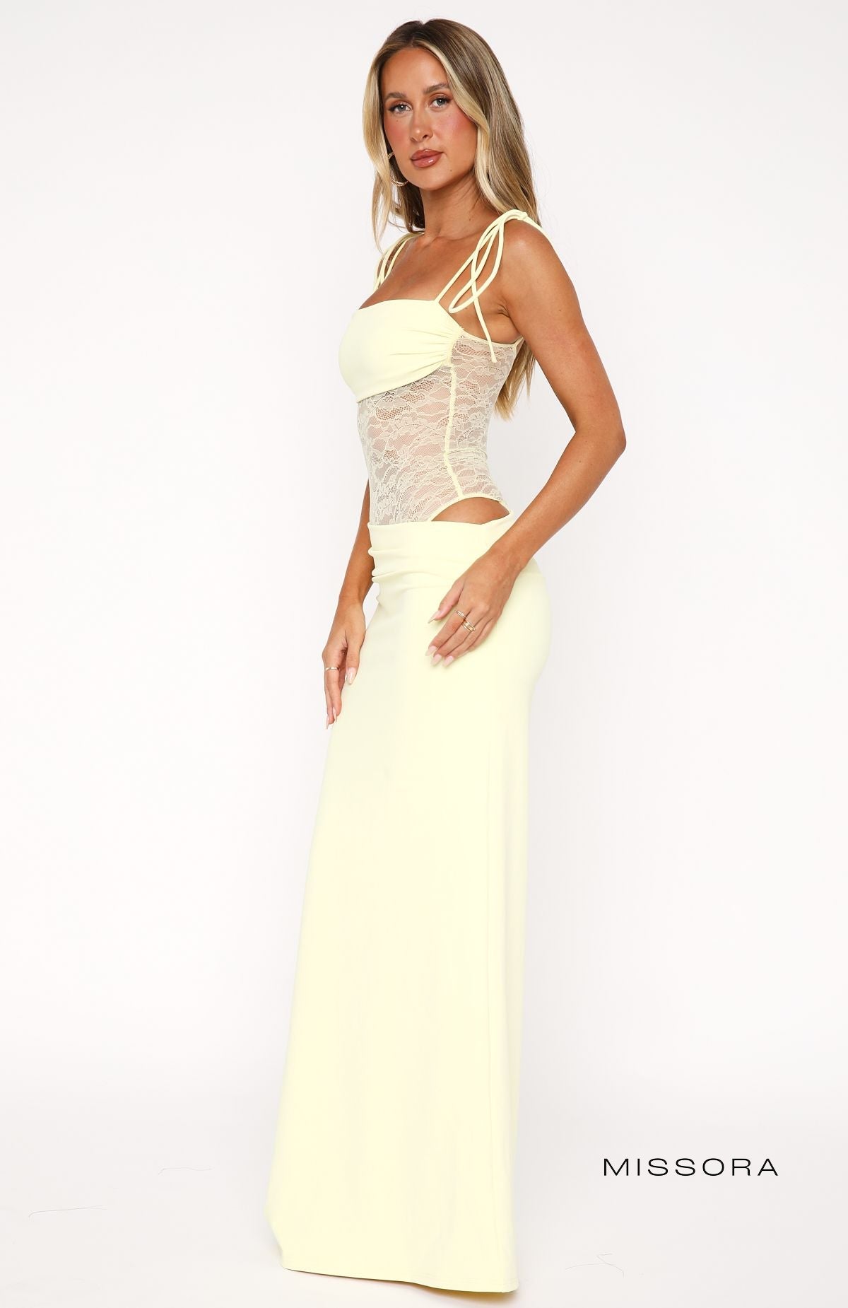 Missora Joselin Lace Cut-Out Maxi Dress