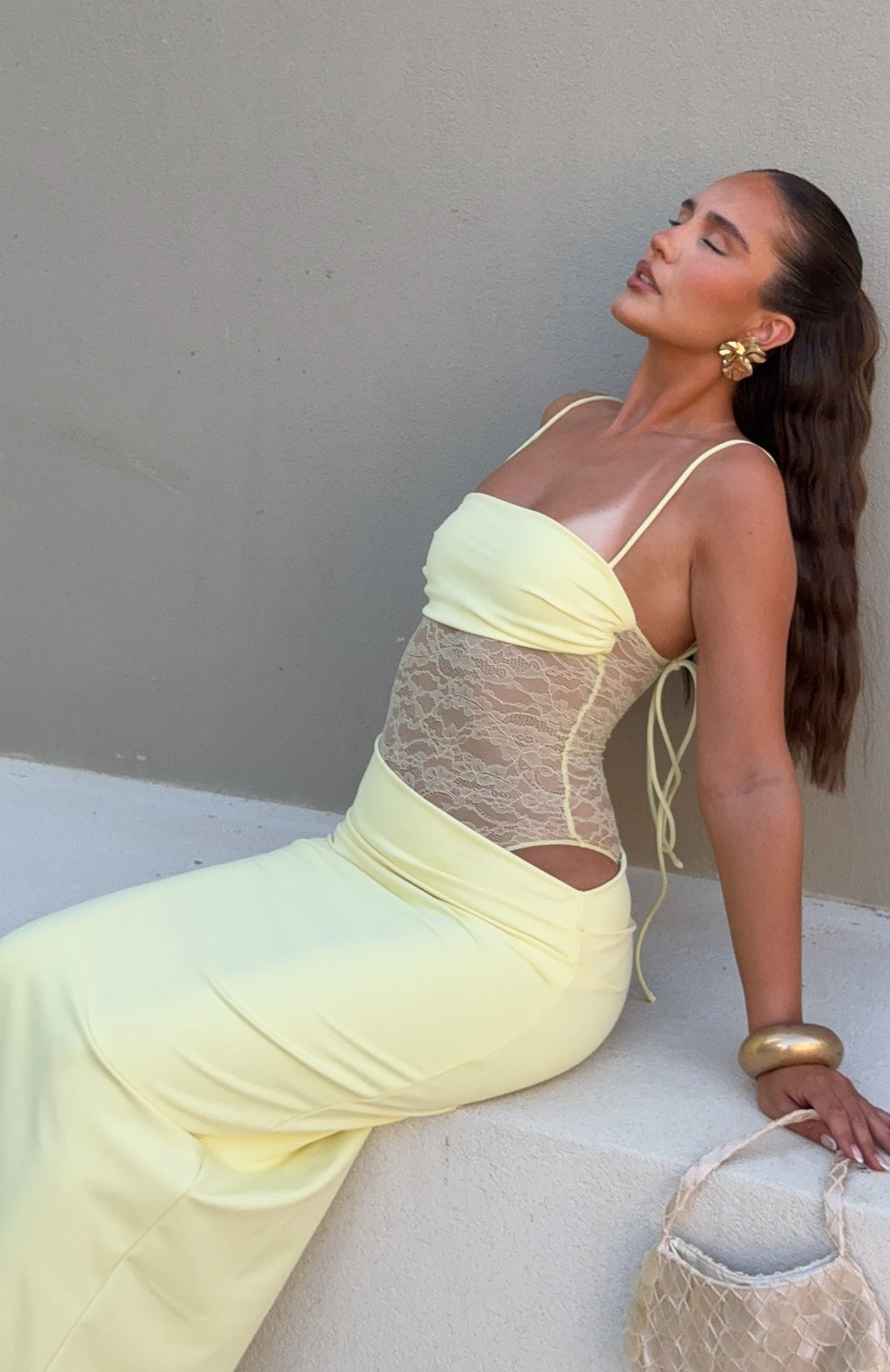 Missora Joselin Lace Cut-Out Maxi Dress