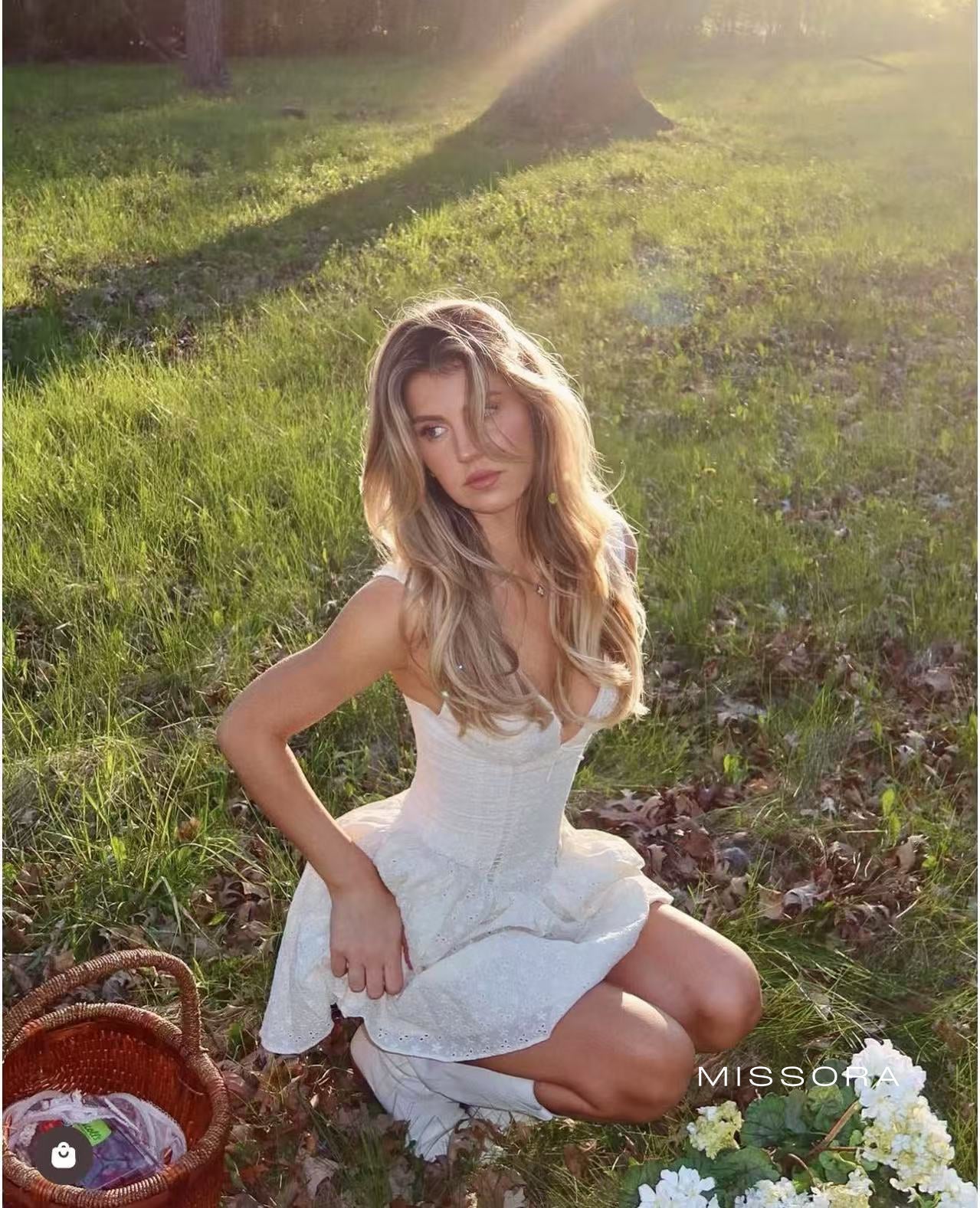 Kaileigh Dantel İşlemeli Mini Elbise [PGXJW2TN]