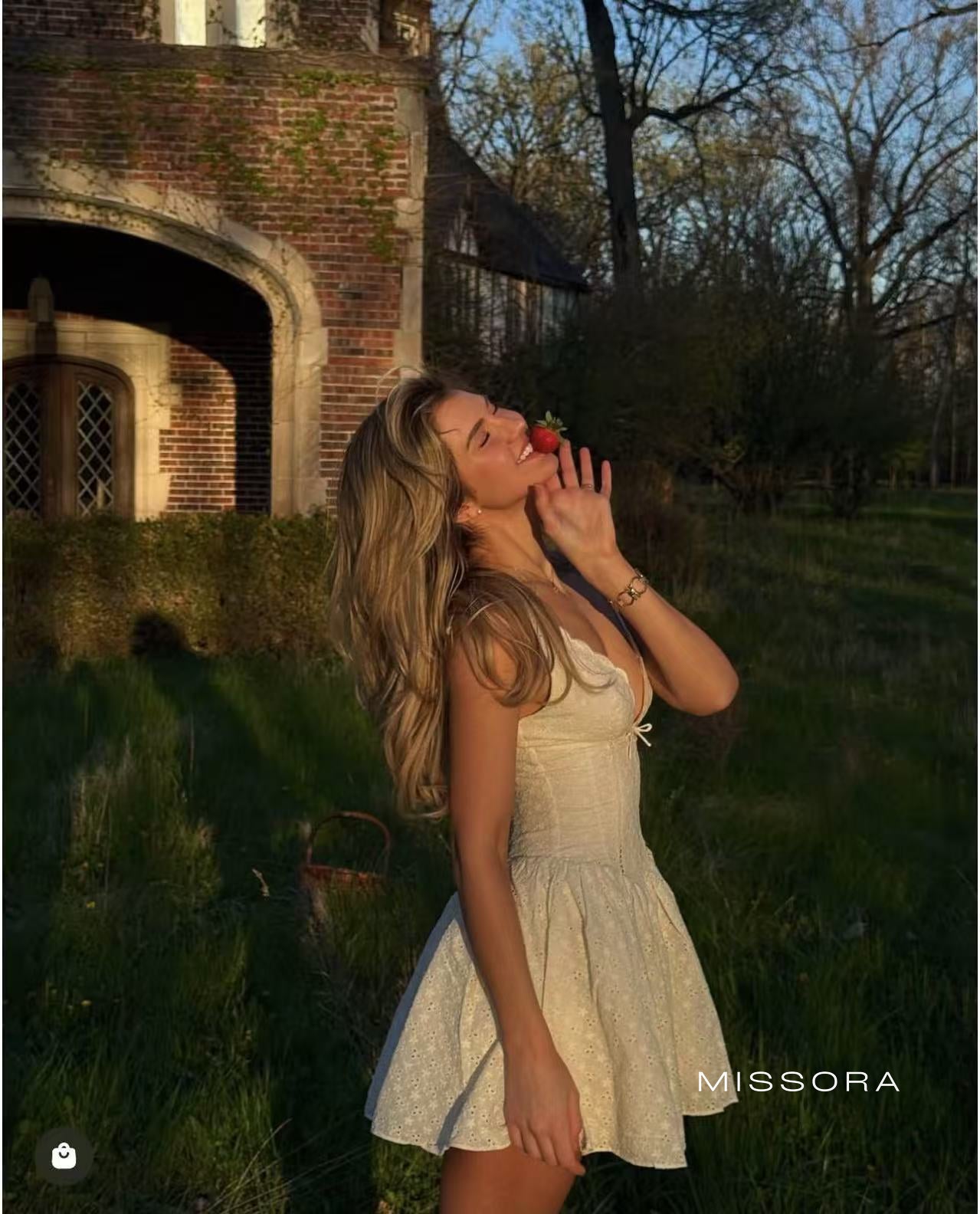 Kaileigh Dantel İşlemeli Mini Elbise [FROUPH8J]