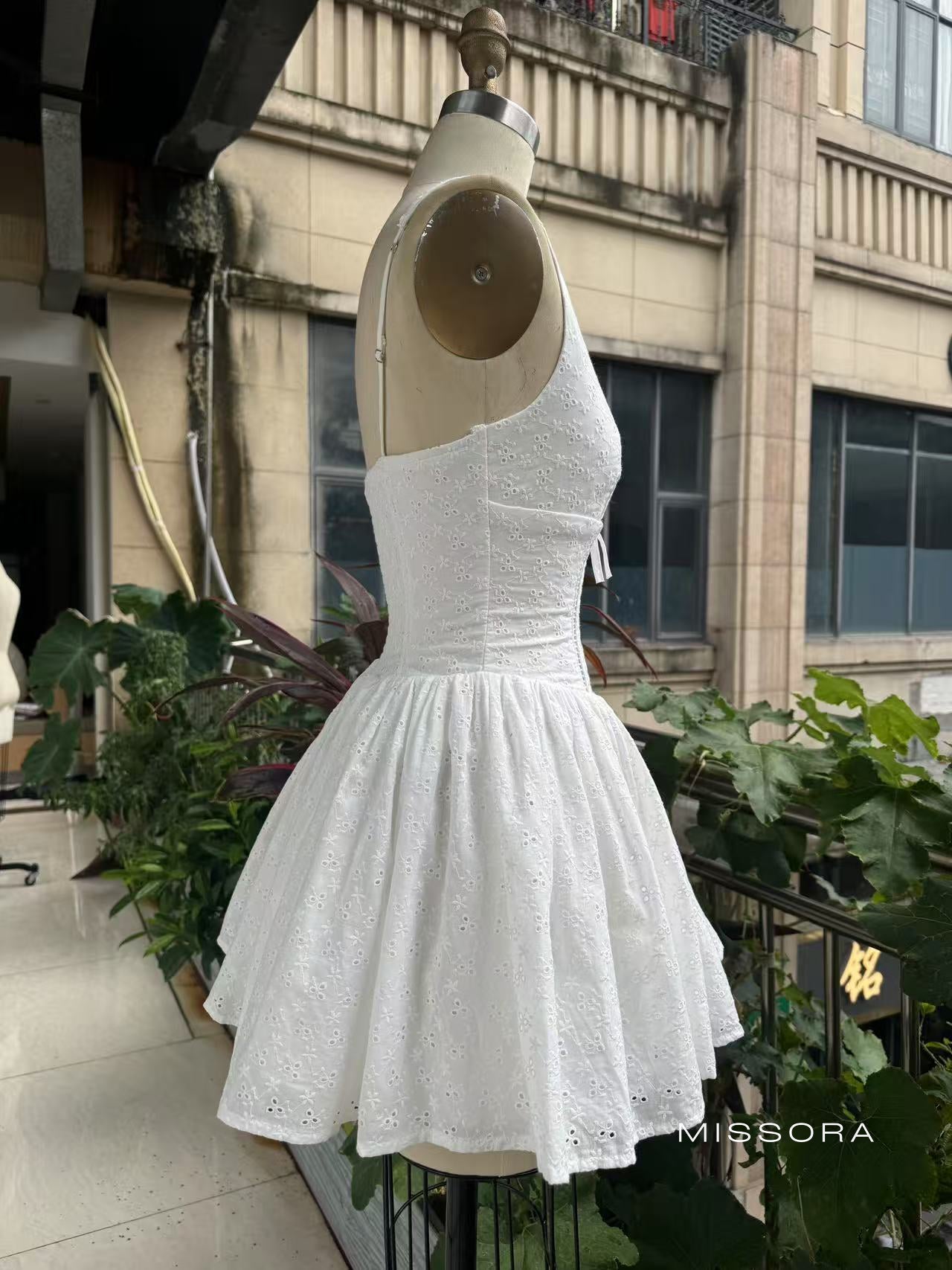 Kaileigh Dantel İşlemeli Mini Elbise [0KZDRXRI]