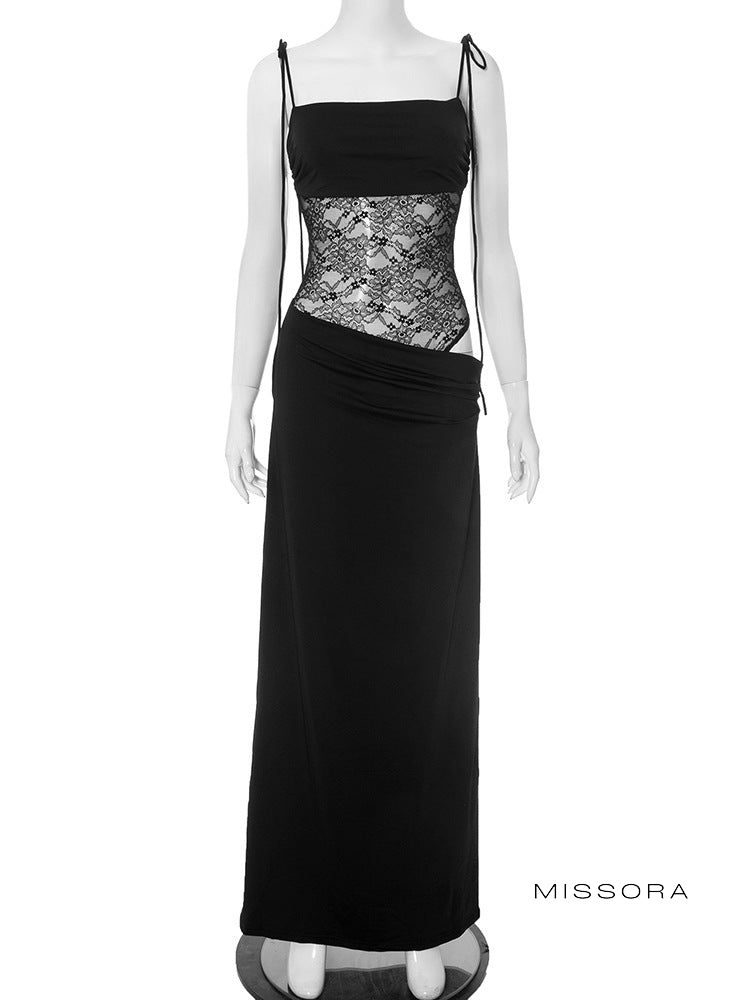 Kaori Dantelli Uzun Elbise [IQFW7CQA]