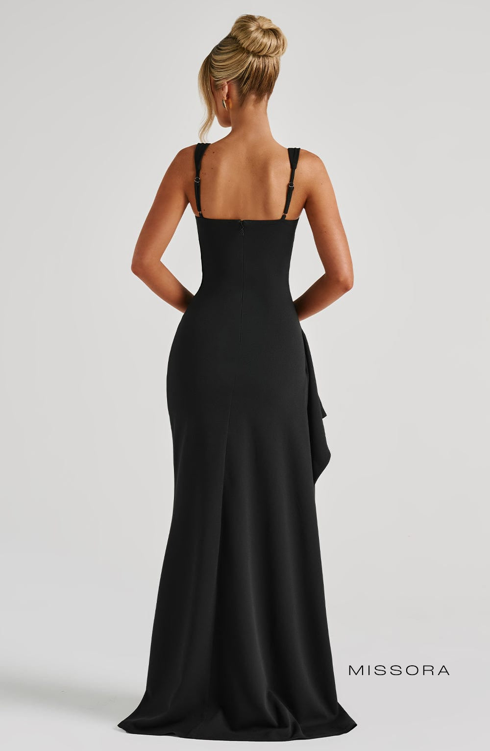 Missora Karen Draped Slit Maxi Dress