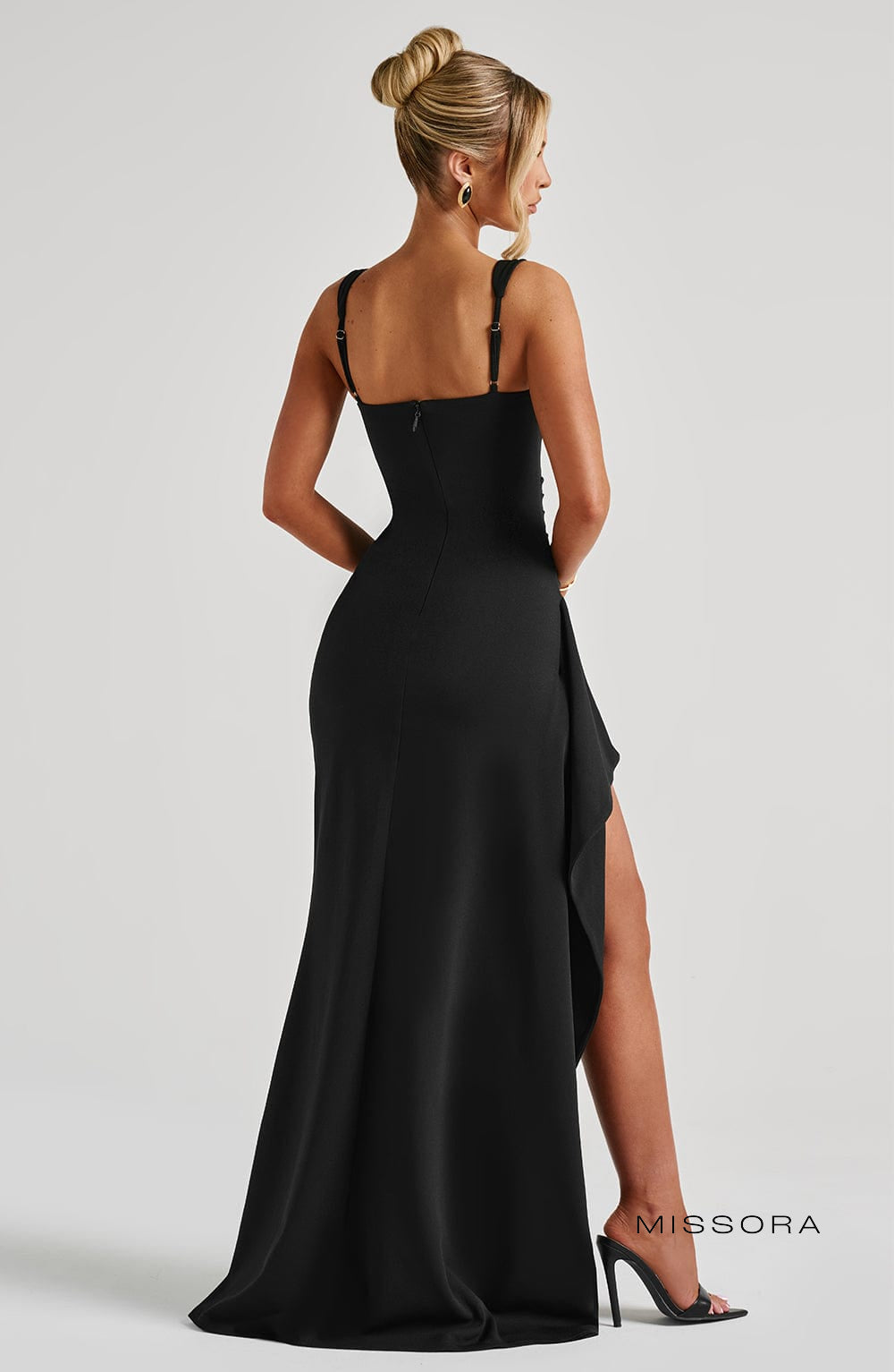 Missora Karen Draped Slit Maxi Dress